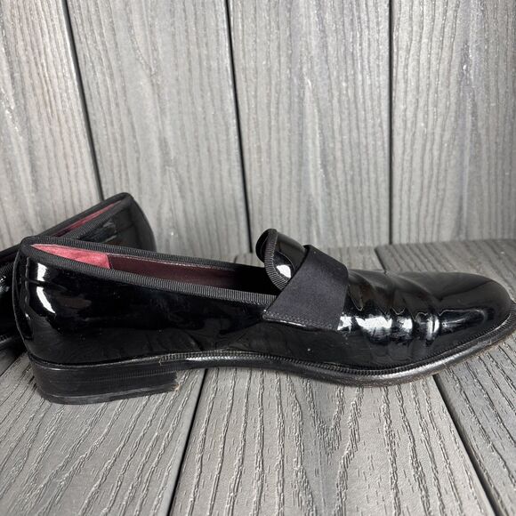 Salvatore Ferragamo Made in Italy Patent Grosgrain Vamp Formal Loafer 9.5 D main image 8